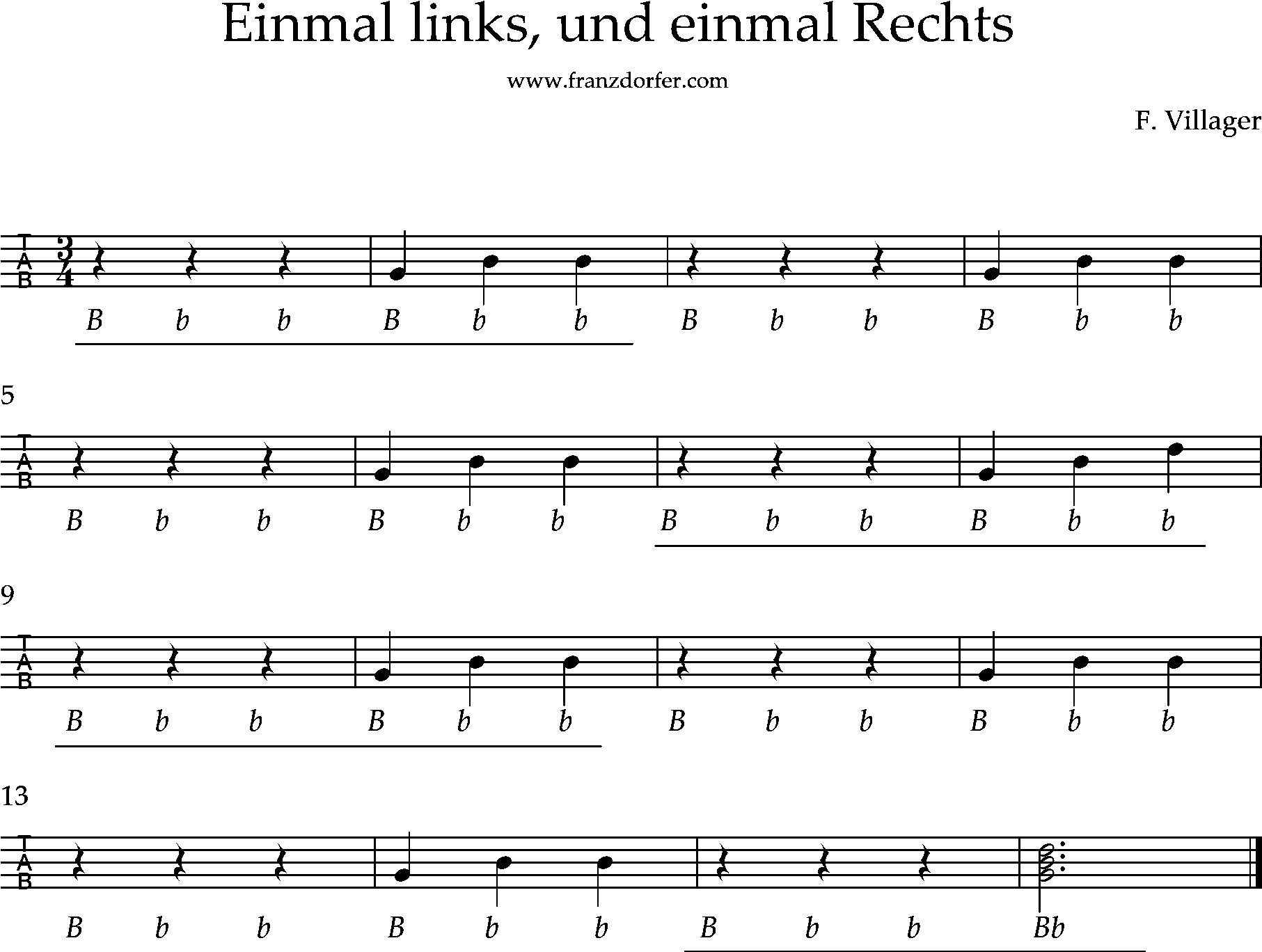 erste Übungen Steirische Harmonika, einmal links Steirische lernen, anfänger- koordinationsübungen
